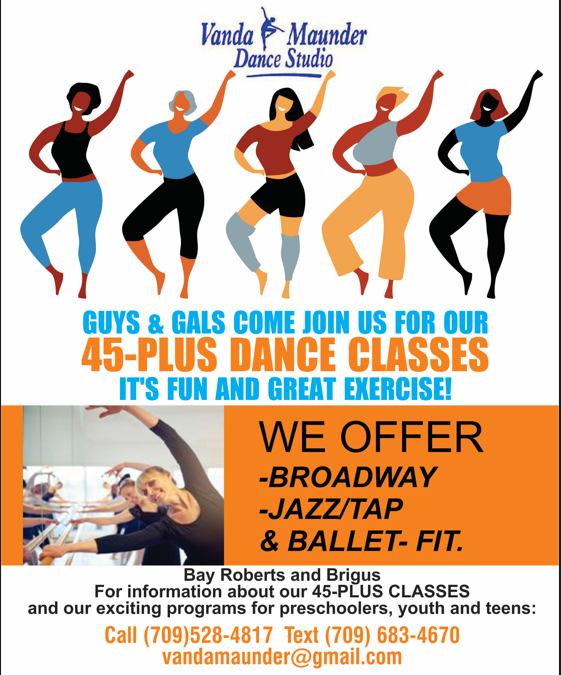 45 Plus Dance Classes